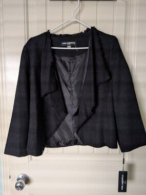Black Jacket by Karl Lagerfeld Paris NWT, Size L